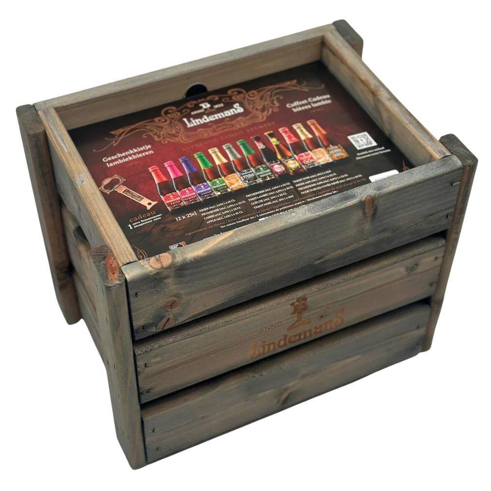 Lindemans Gift pack 12x25cl Wooden crate - Image 2