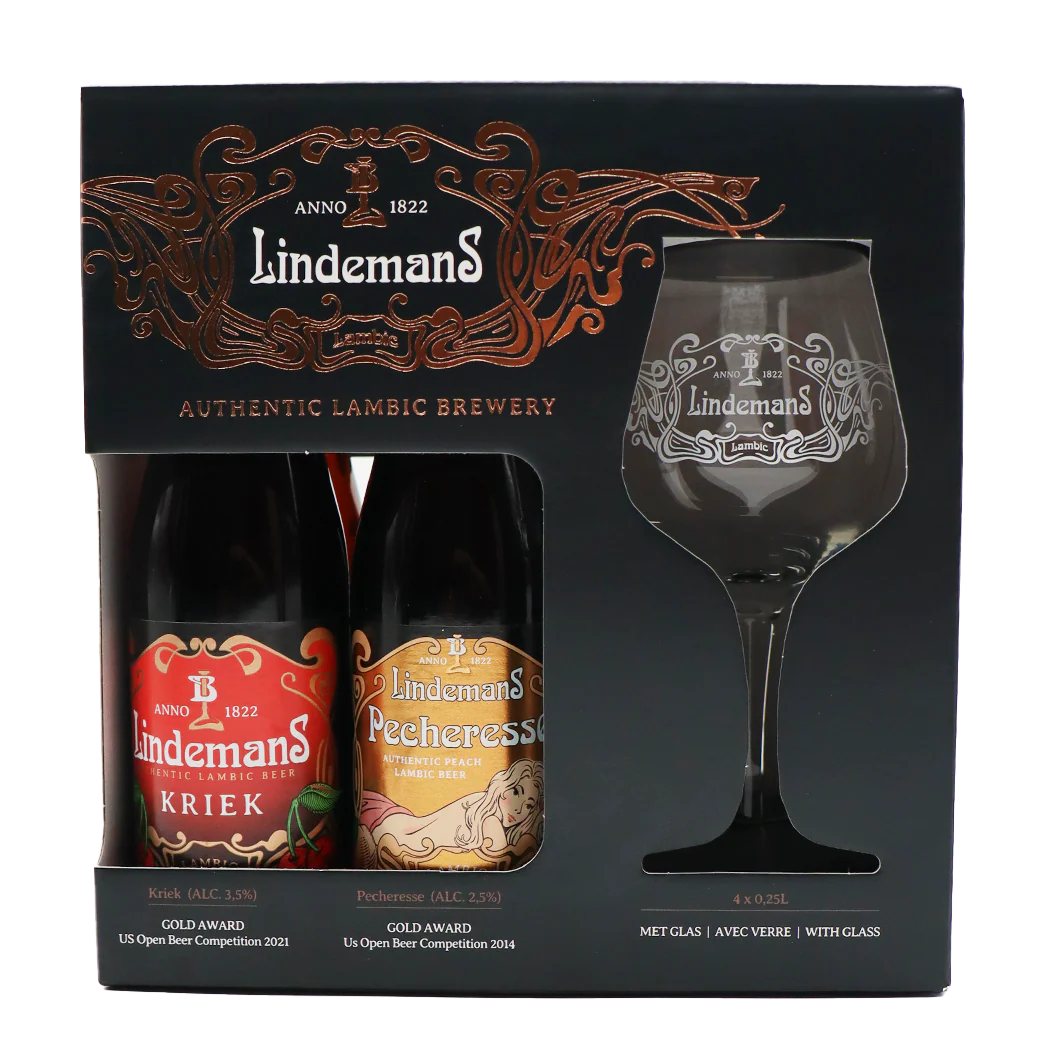 Lindemans Gift pack 4x25cl + crystal glass - Image 3
