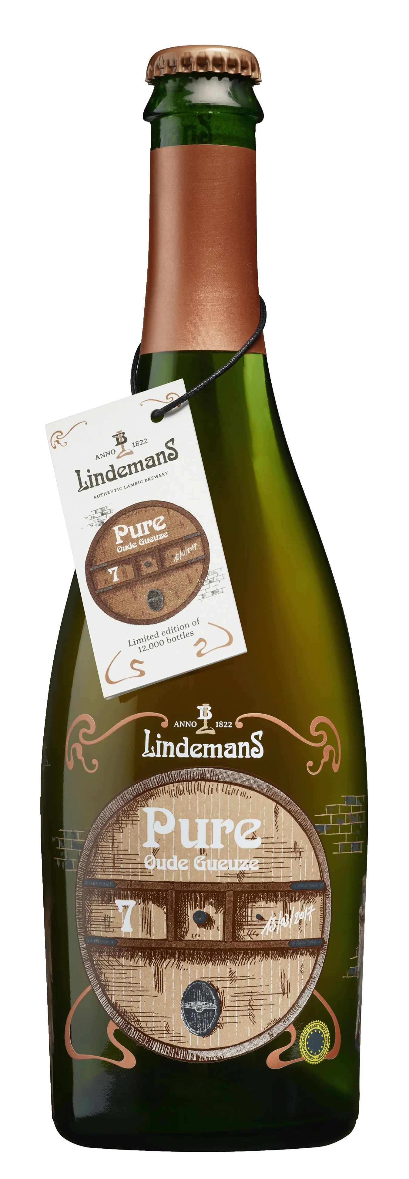 Lindemans Oude Gueuze Pure 2017 - 75cl
